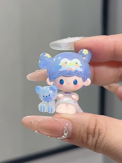UU Toys Good Night Dream Series Mini Bean Blind Bag Figures | Electroplated Kawaii Girl Mini Beans, Special & Secret Chase Styles