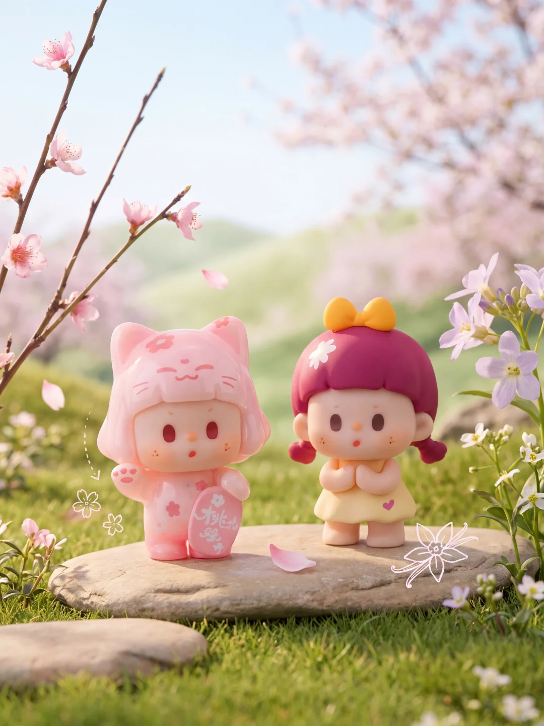 Bu Er Little Wishes Series Mini Bean Blind Bag Figures | Kawaii Wishes Themed Mini Collectibles, Secret & Super Secret Chases