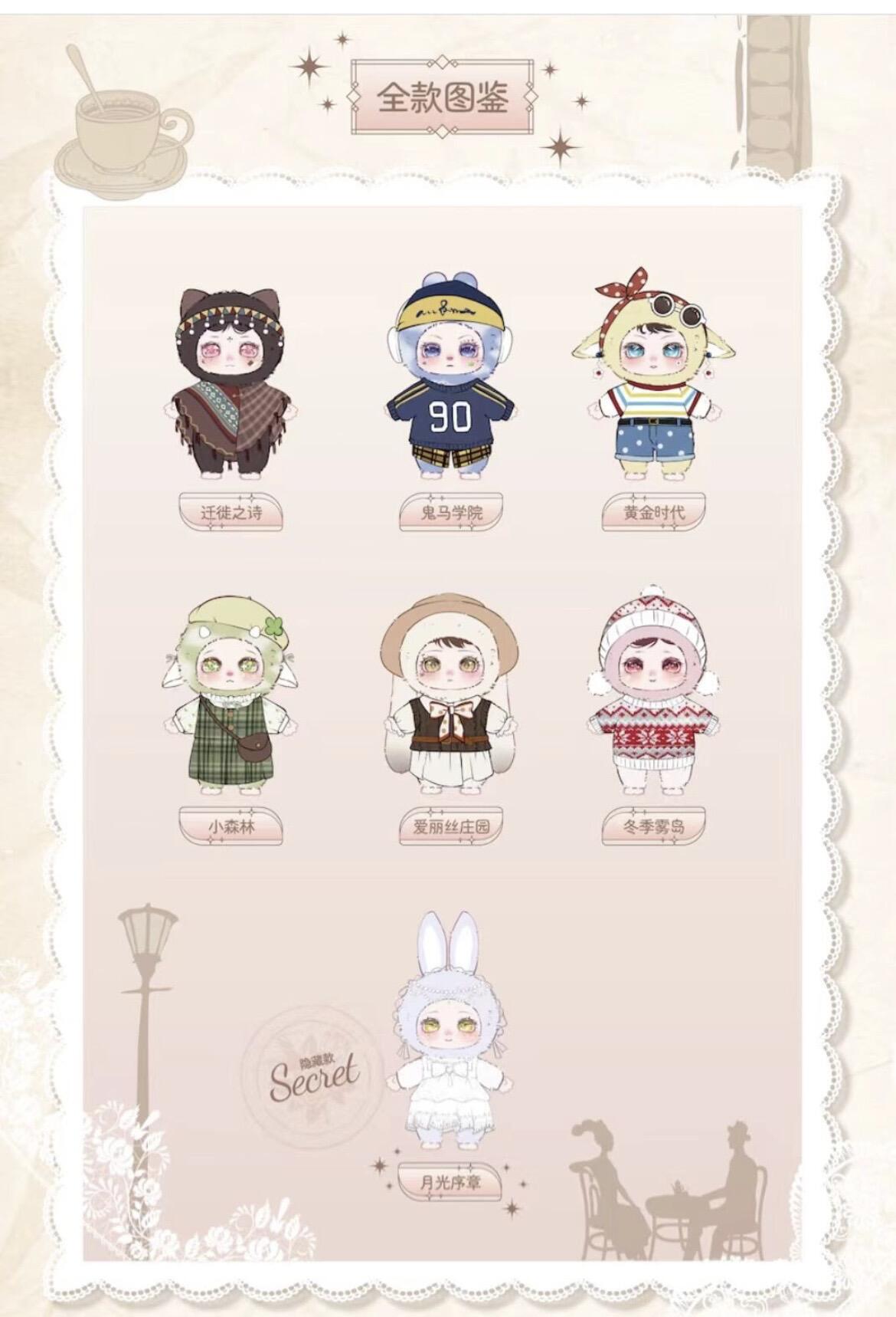 LOKIKI Nostalgic Replica Time Series Plush Blind Box PH10350