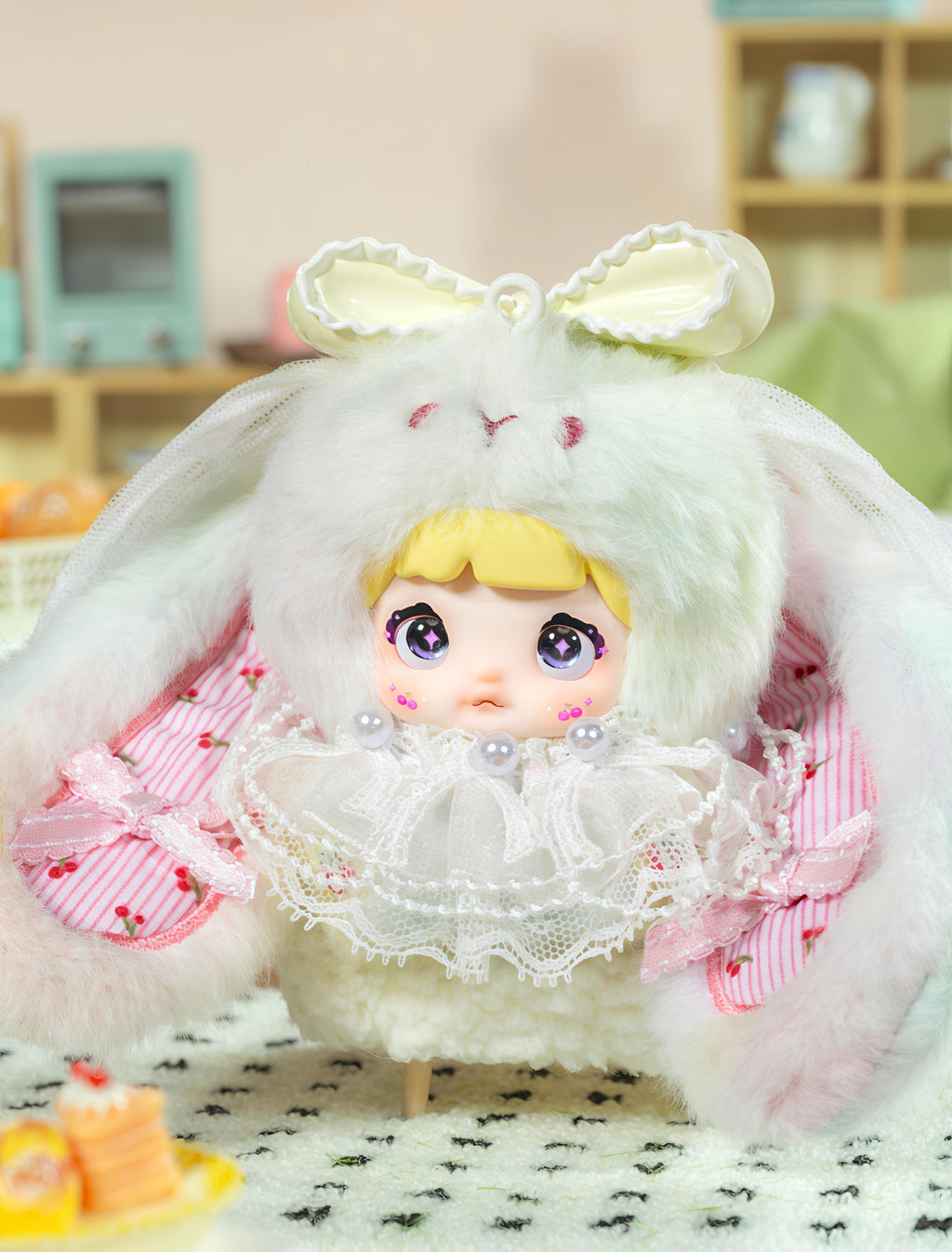 Nommi Baby Sweetheart Bunny Fluffy Plush Blind Box PB10260