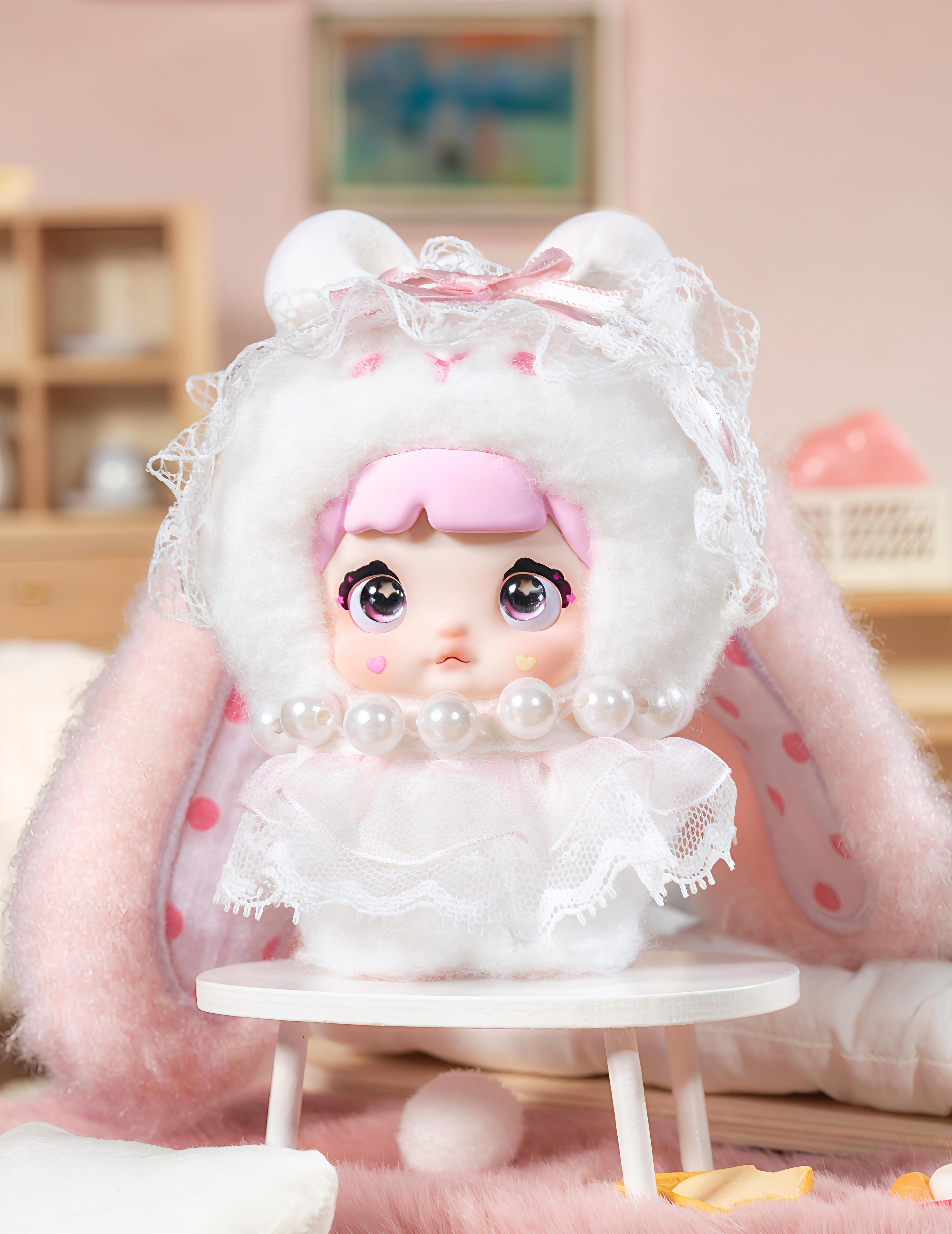 Nommi Baby Sweetheart Bunny Fluffy Plush Blind Box PB10260