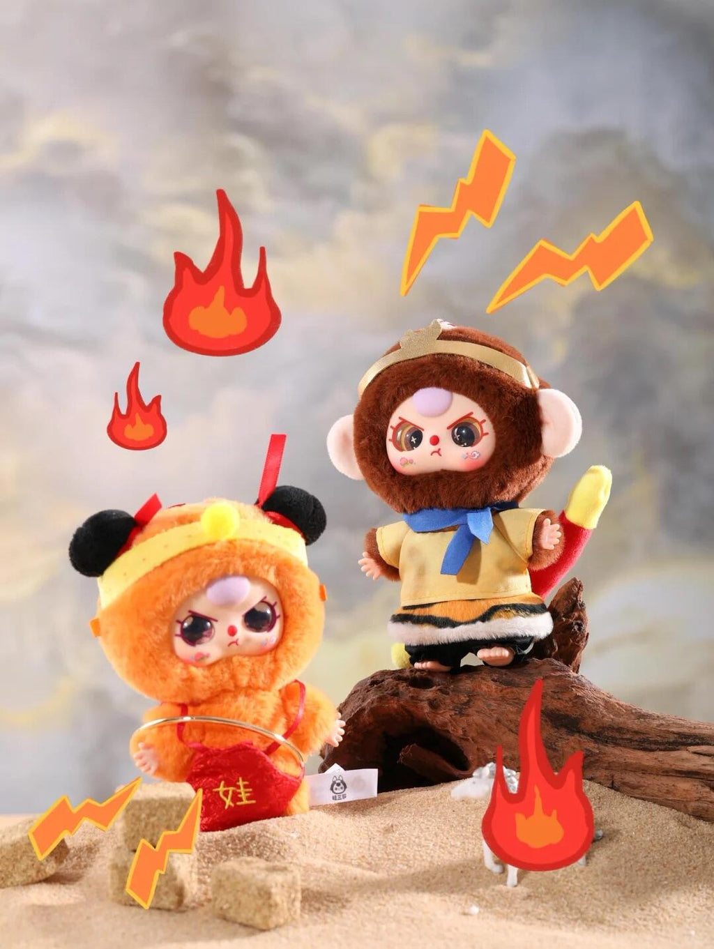 Baby Three Havoc In Heaven Journey To The West Plush Blind Box PB10360
