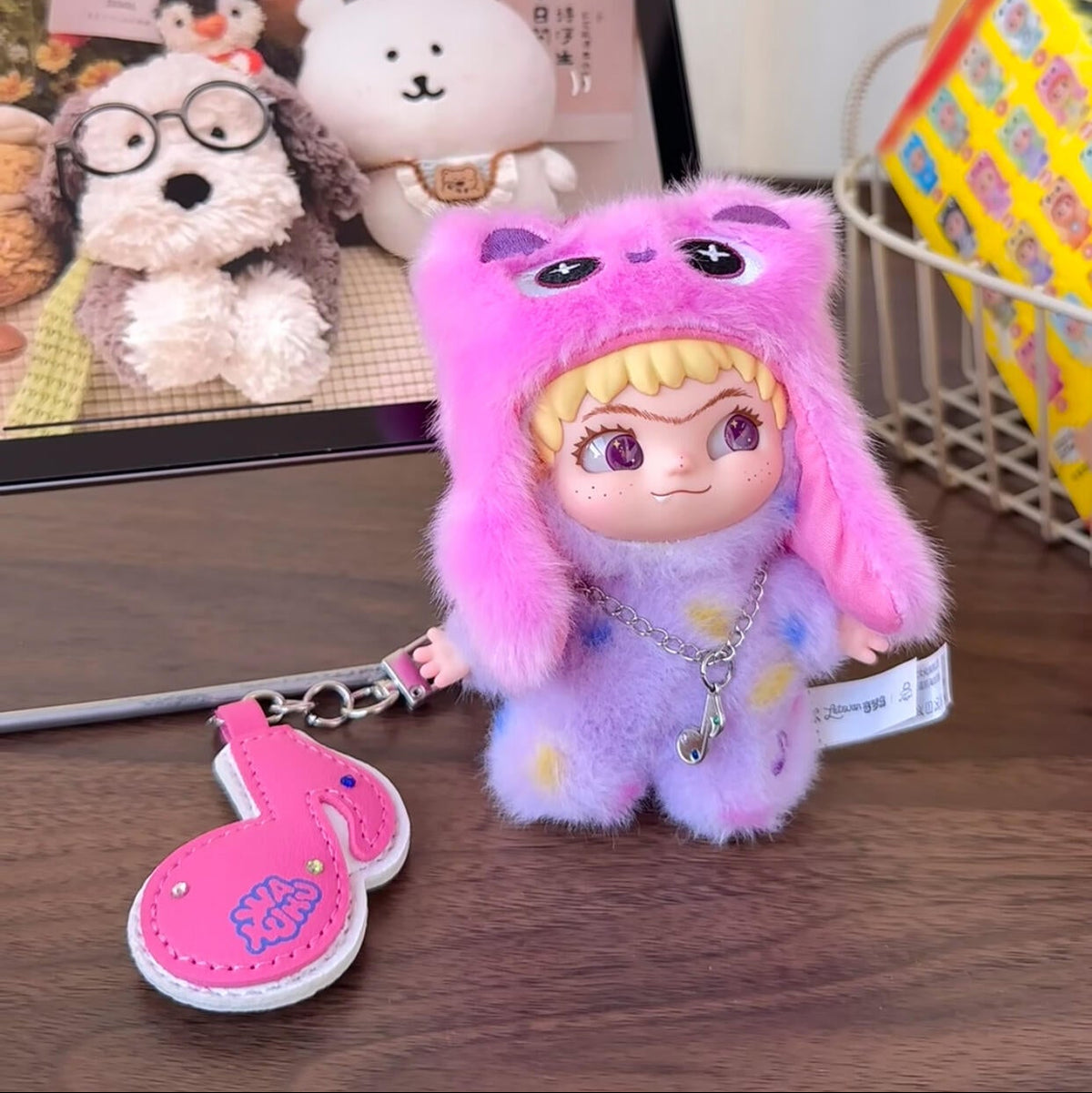 WAKUKU Mini Gen3 Lucky Mode Fluffy Plush Keychain Blind Box PB10690