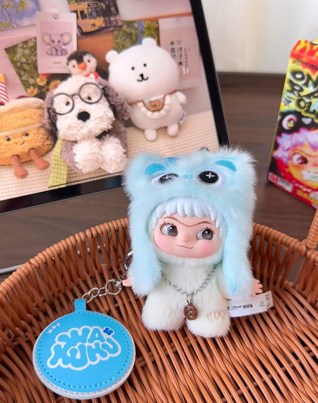 WAKUKU Mini Gen3 Lucky Mode Fluffy Plush Keychain Blind Box PB10690