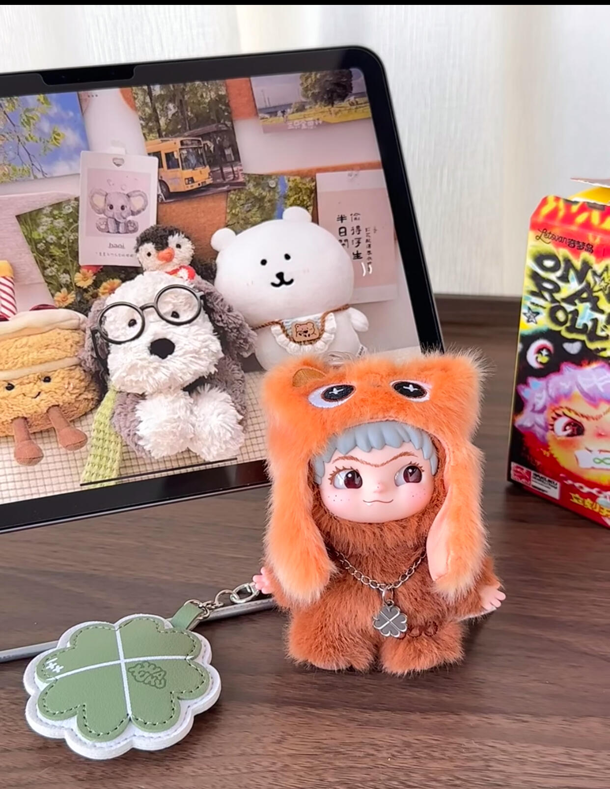 WAKUKU Mini Gen3 Lucky Mode Fluffy Plush Keychain Blind Box PB10690