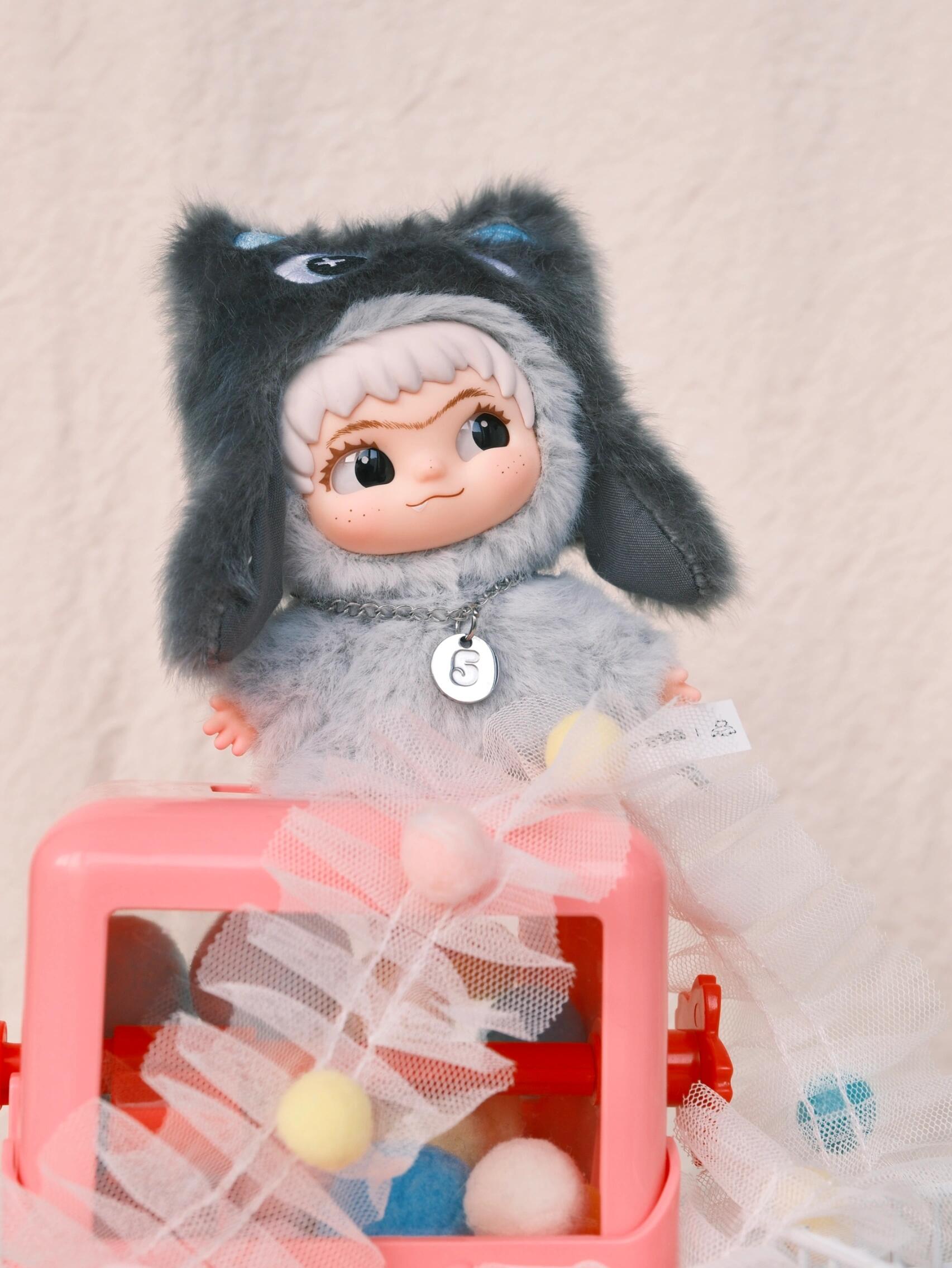 WAKUKU Mini Gen3 Lucky Mode Fluffy Plush Keychain Blind Box PB10690