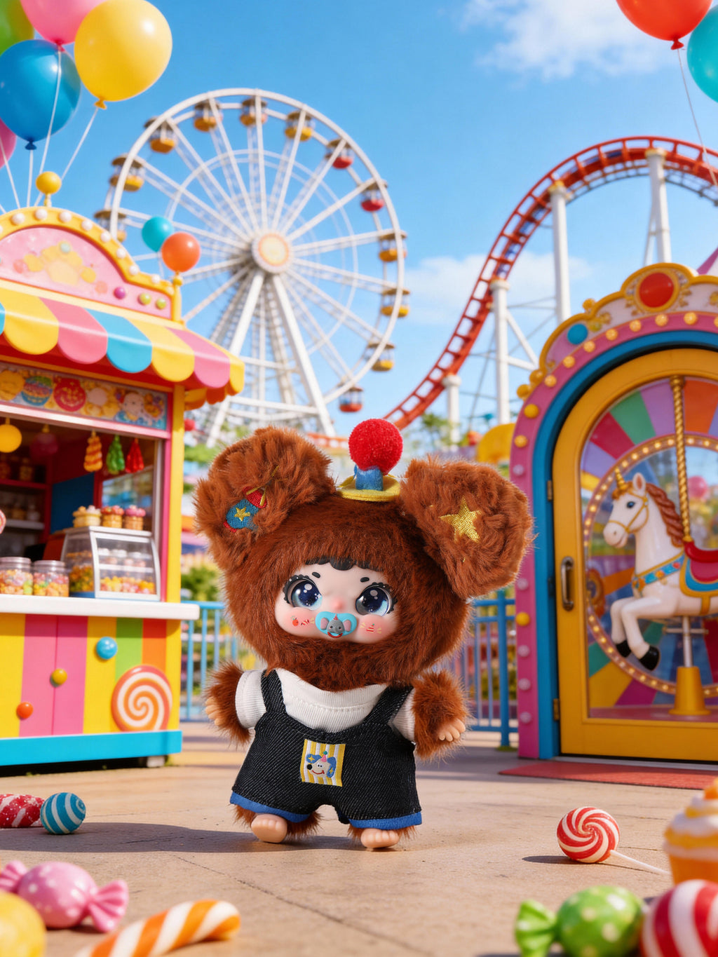 JIIMO Rolling Amusement Park Fluffy Plush Blind Box PB11060