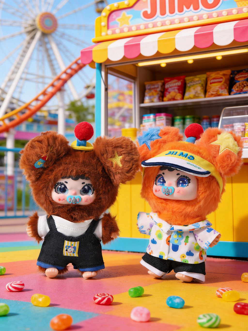 JIIMO Rolling Amusement Park Fluffy Plush Blind Box PB11060