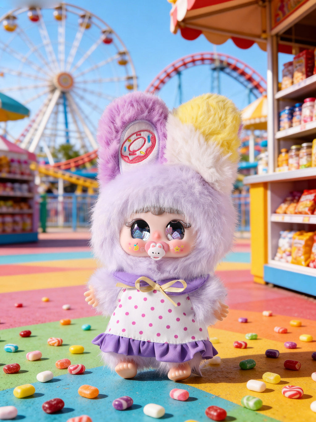 JIIMO Rolling Amusement Park Fluffy Plush Blind Box PB11060