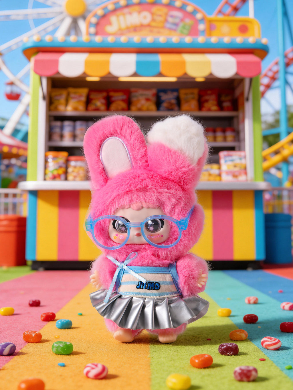 JIIMO Rolling Amusement Park Fluffy Plush Blind Box PB11060