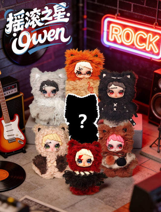 OWEN Rock Star Series Fluffy Plush Blind Box PB11080