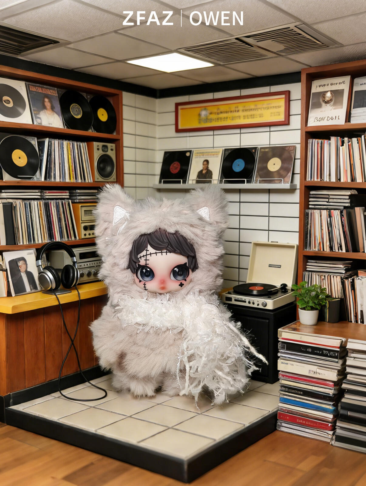 OWEN Rock Star Series Fluffy Plush Blind Box PB11080