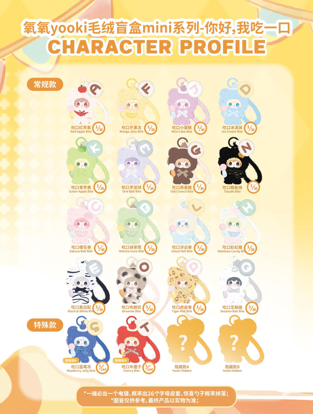 Yooki Mini Just A Bite Plush Blind Box PB11790