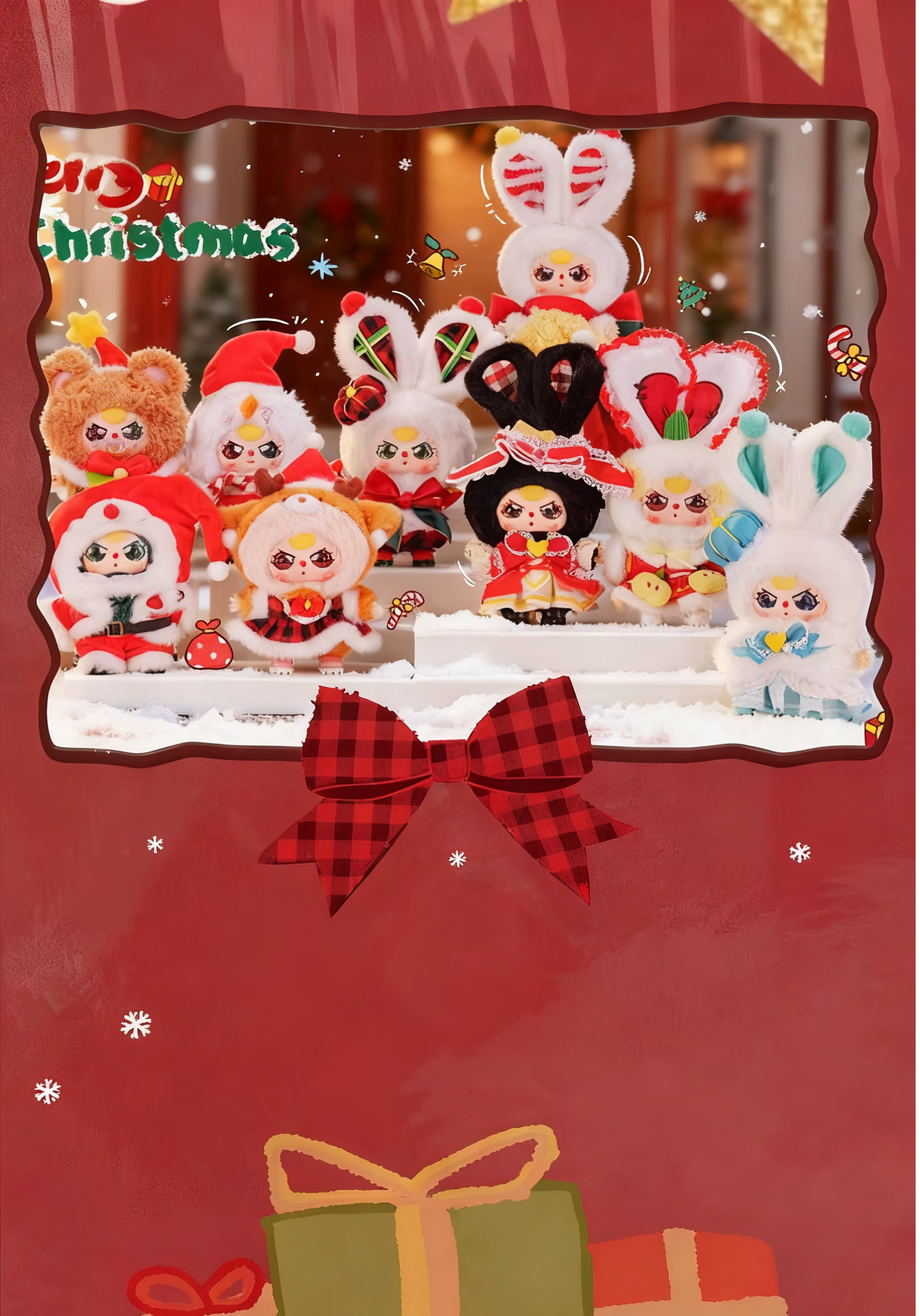 Baby Three Merry Christmas Fluffy Plush Blind Box PB10180
