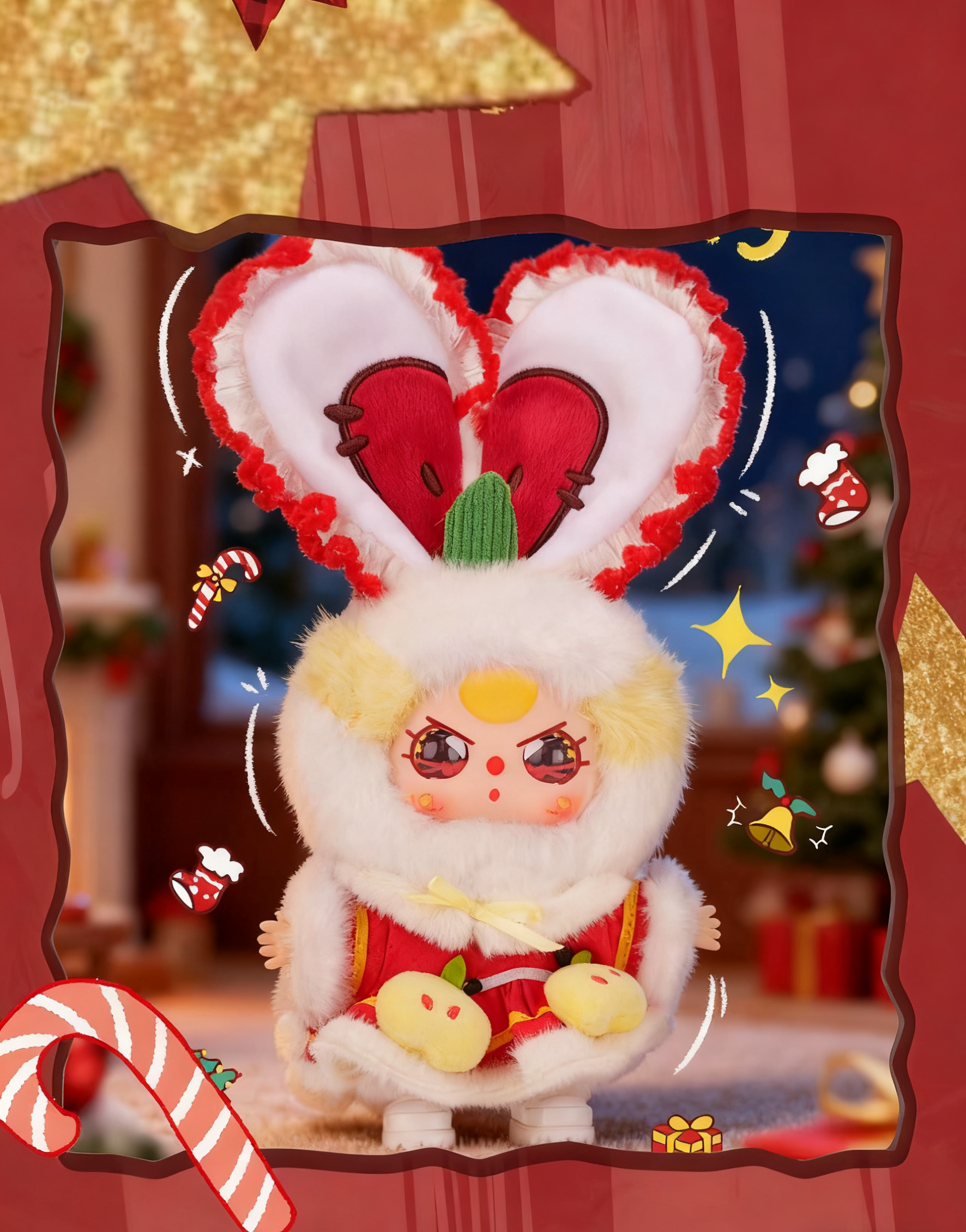 Baby Three Merry Christmas Fluffy Plush Blind Box PB10180
