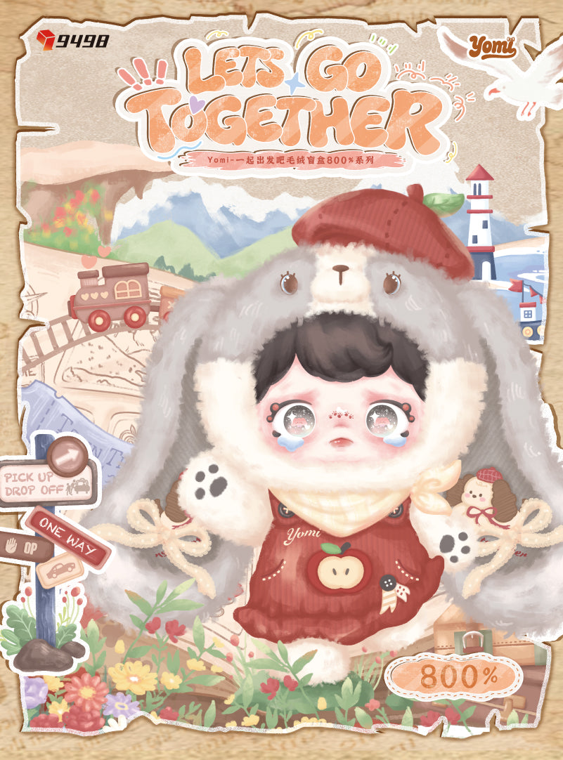 Yomi Let's Go Together 800% Large Fluffy Plush Blind Box PH11050