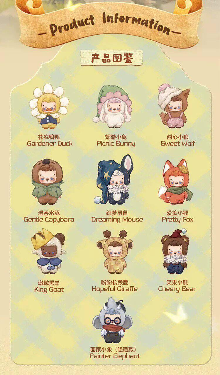 KNOW KNOW MONSTER Countryside Growth Plush Blind Box PB11750