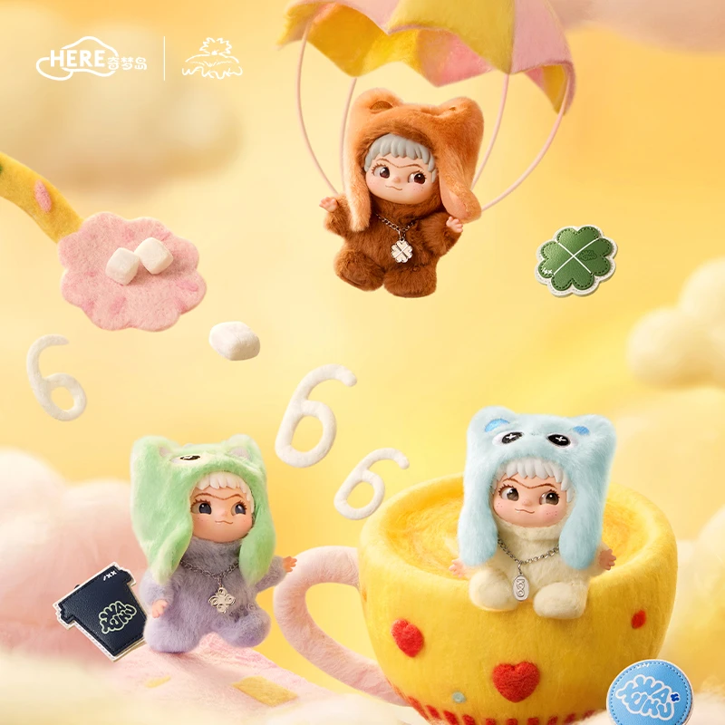 WAKUKU Lucky Number On A Roll Plush Keychain Blind Box