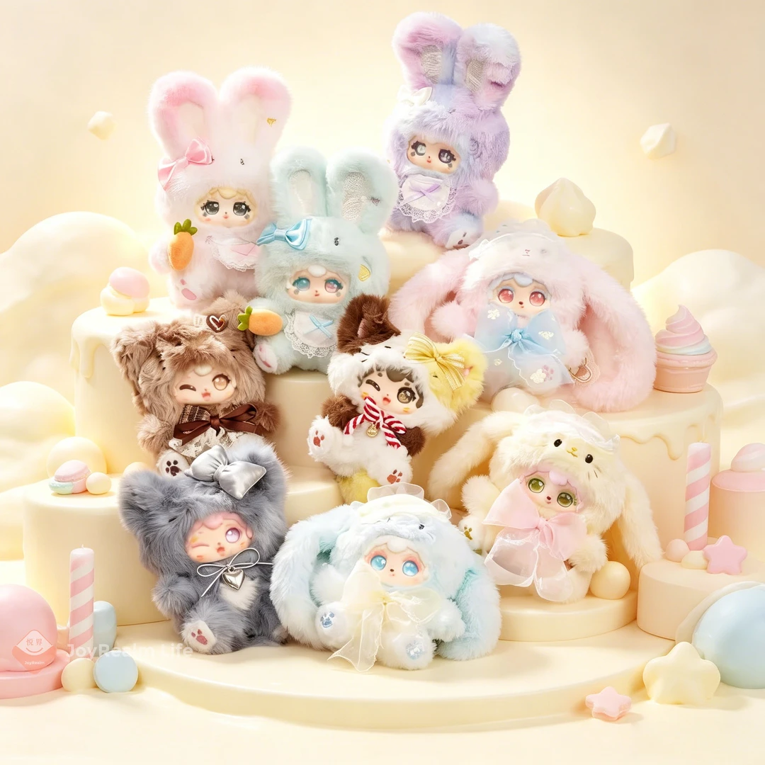 POKA Fluffy Collection Clip Plush Blind Box | NORORO Studio x LUCKY DEER NAI Collab PB11110