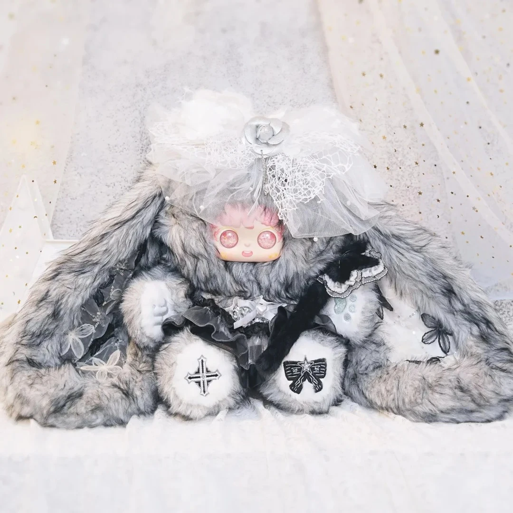 Sanmi Sweet Rabbit Letter 850% Oversized Posable Fluffy Plush Blind Box PH11100