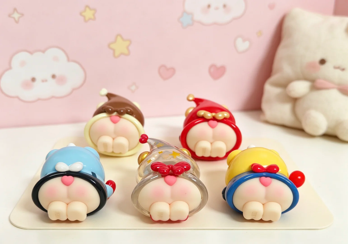Guoguo Pig Mini Bean Blind Bag Figures | "So Cute" Series Cute Pig Collectible Mini Beans, Multiple Secret Chase Styles