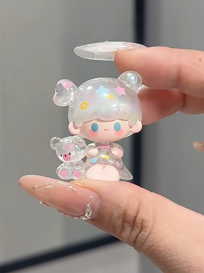 UU Toys Good Night Dream Series Mini Bean Blind Bag Figures | Electroplated Kawaii Girl Mini Beans, Special & Secret Chase Styles