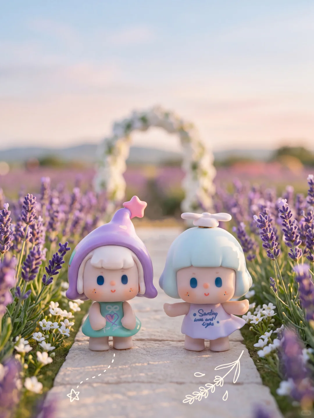 Bu Er Little Wishes Series Mini Bean Blind Bag Figures | Kawaii Wishes Themed Mini Collectibles, Secret & Super Secret Chases