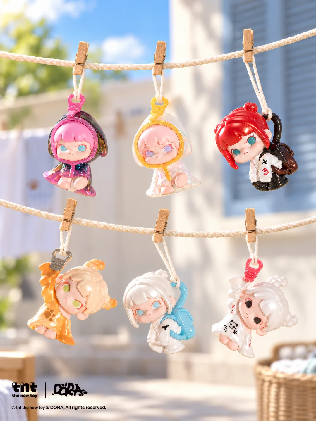 DORA Chill Daily Mili Series Keychain Blind Box | 24 Regular + 6 Surprise + 3 Hidden, Authentic TNTSPACE Mini Collectible Pendant Figure