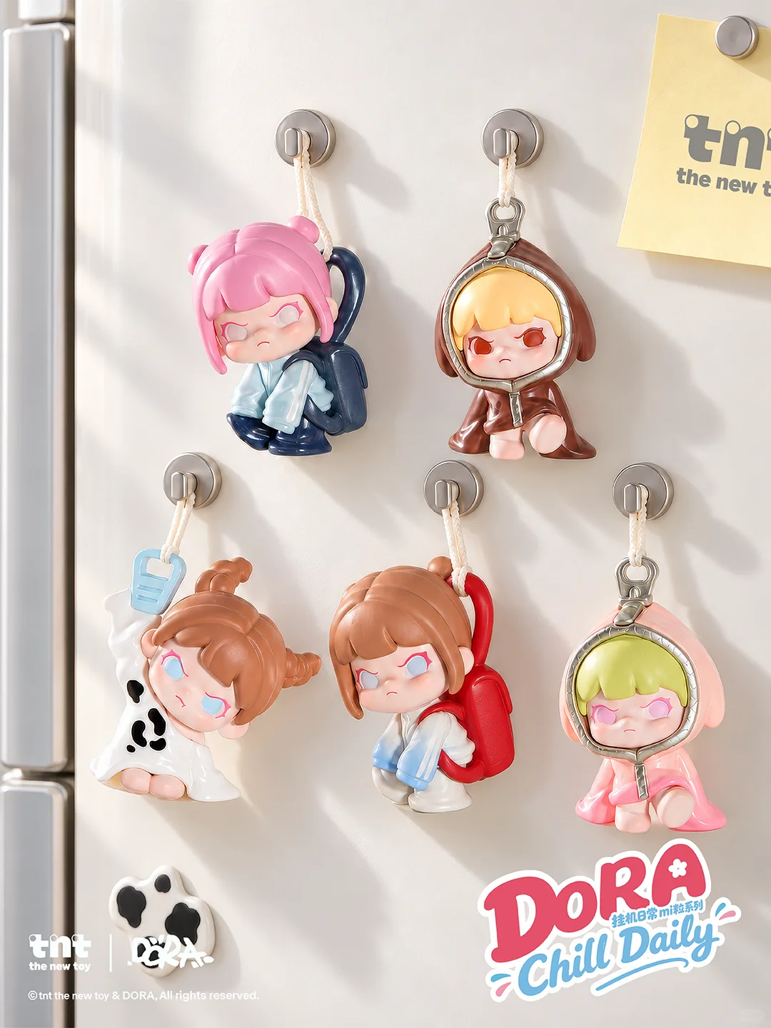 DORA Chill Daily Mili Series Keychain Blind Box | 24 Regular + 6 Surprise + 3 Hidden, Authentic TNTSPACE Mini Collectible Pendant Figure
