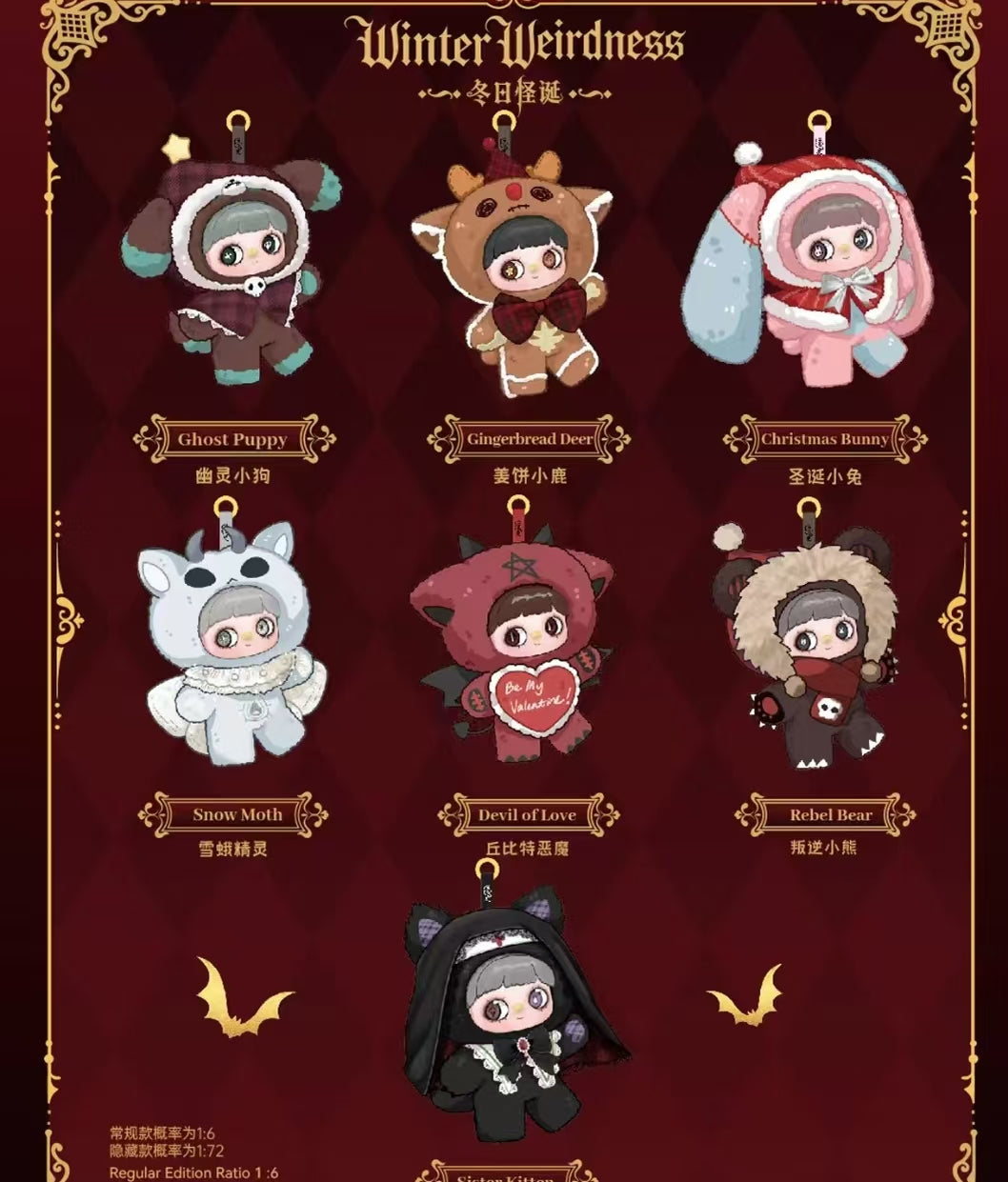 MayMei Merry Christmas Winter Weirdness Series Plush Blind Box