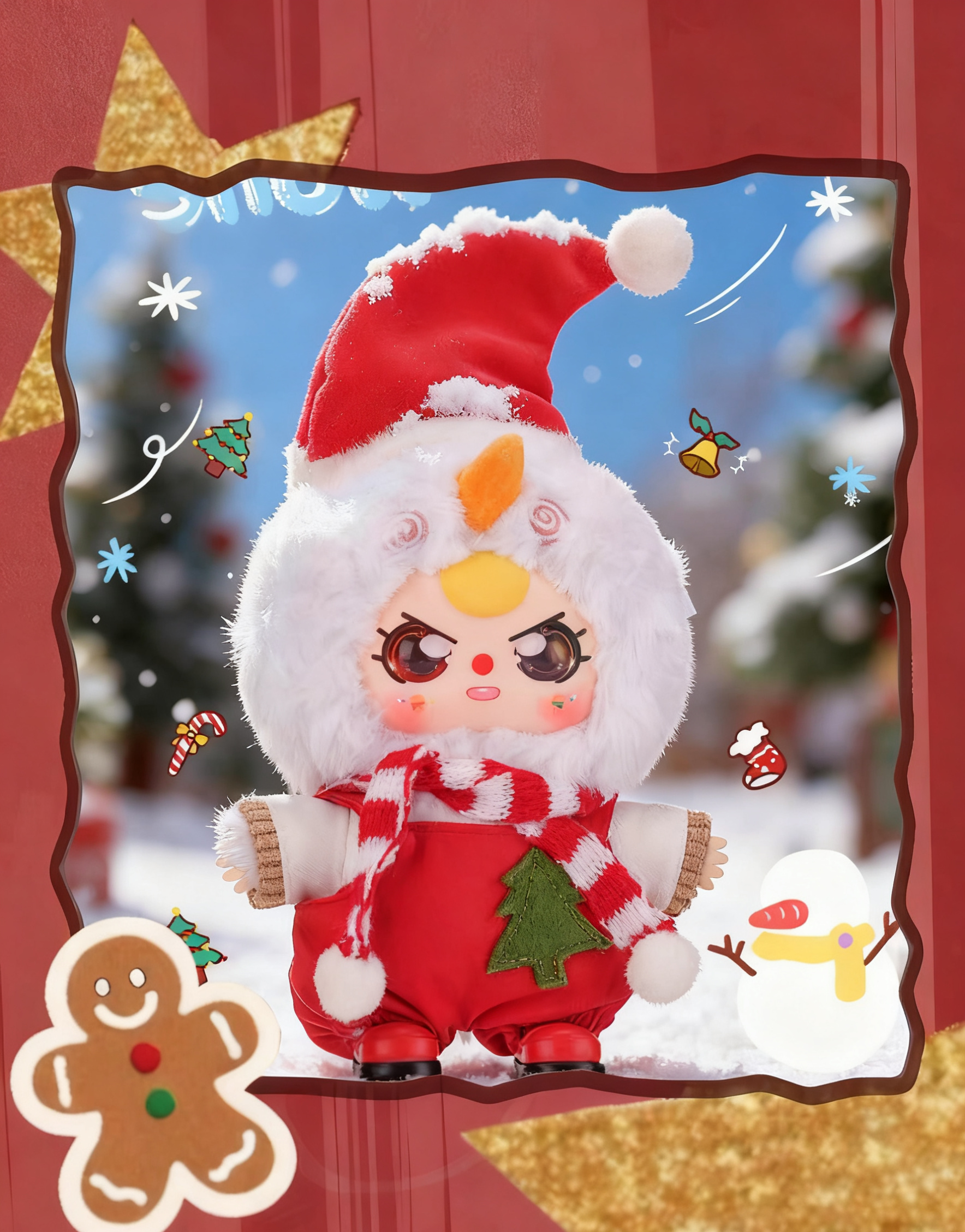Baby Three Merry Christmas Fluffy Plush Blind Box PB10180