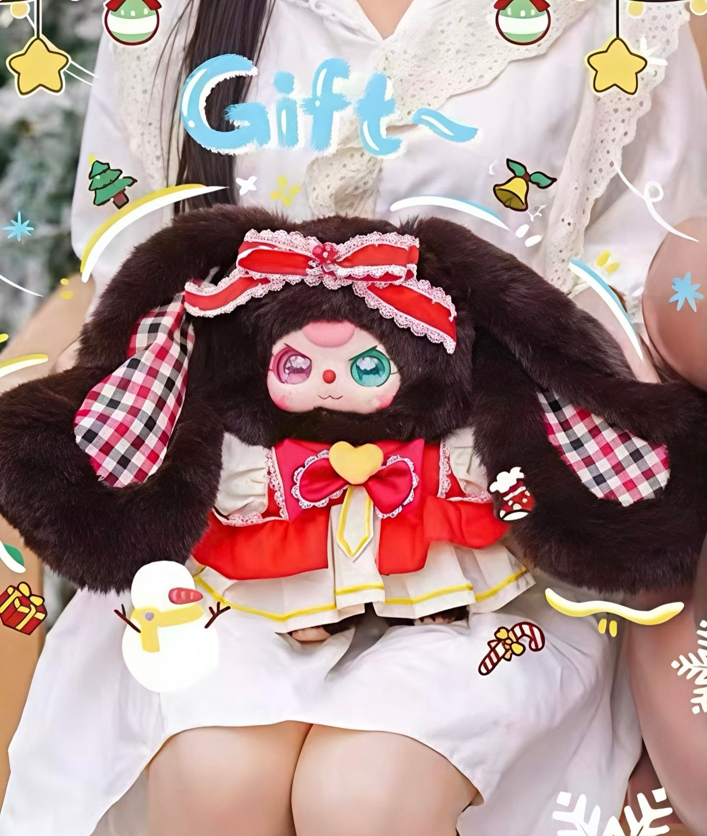 Baby Three Christmas Series 2 400% Oversized Fluffy Plush Blind Box PH10500