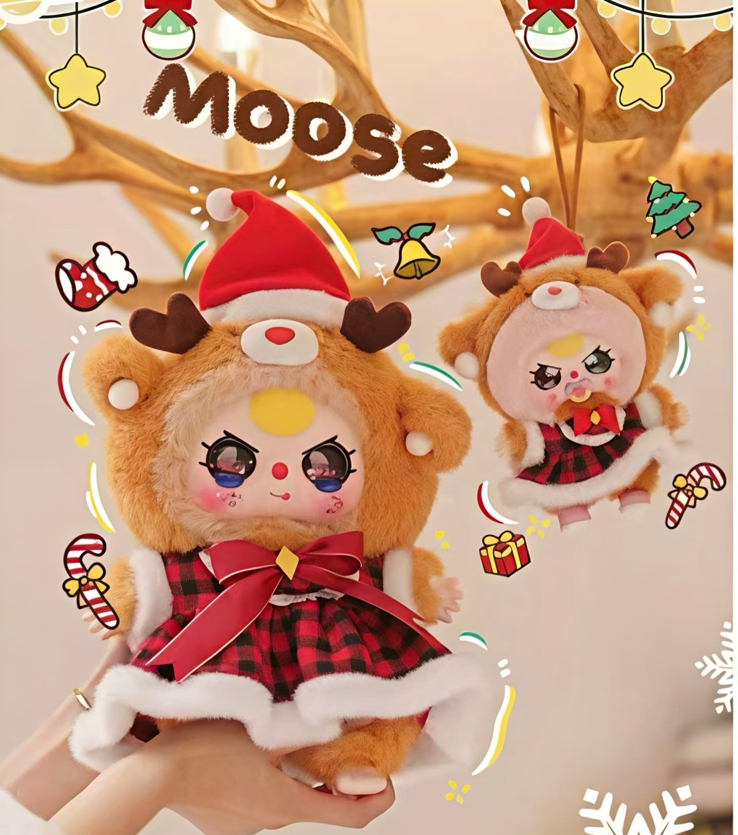 Baby Three Christmas Series 2 400% Oversized Fluffy Plush Blind Box PH10500