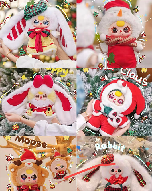 Baby Three Christmas Series 2 400% Oversized Fluffy Plush Blind Box PH10500