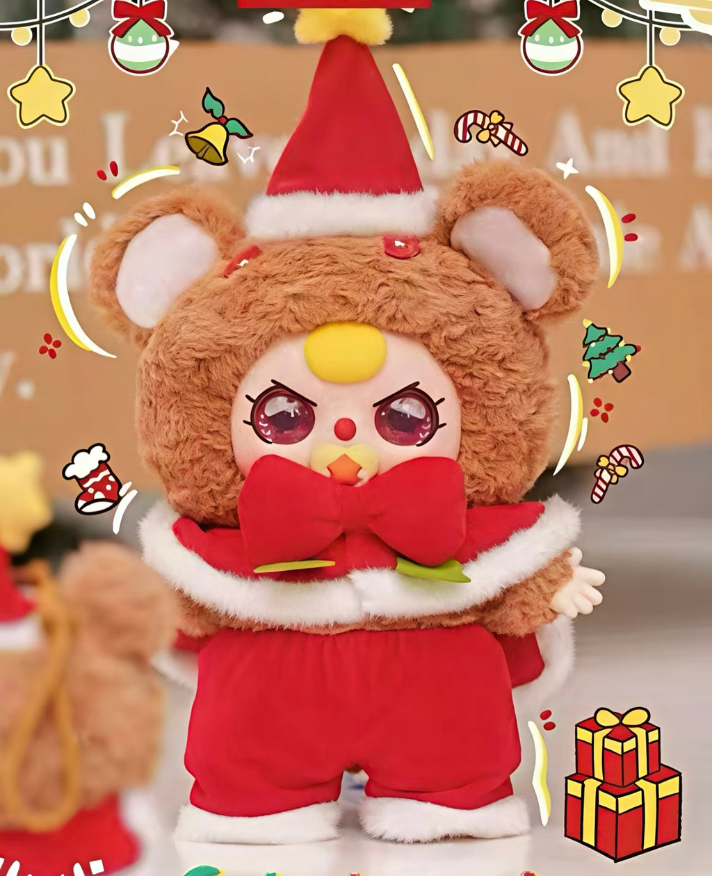 Baby Three Christmas Series 2 400% Oversized Fluffy Plush Blind Box PH10500