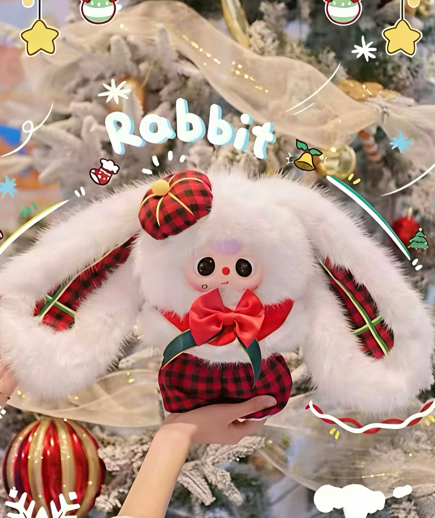 Baby Three Christmas Series 2 400% Oversized Fluffy Plush Blind Box PH10500