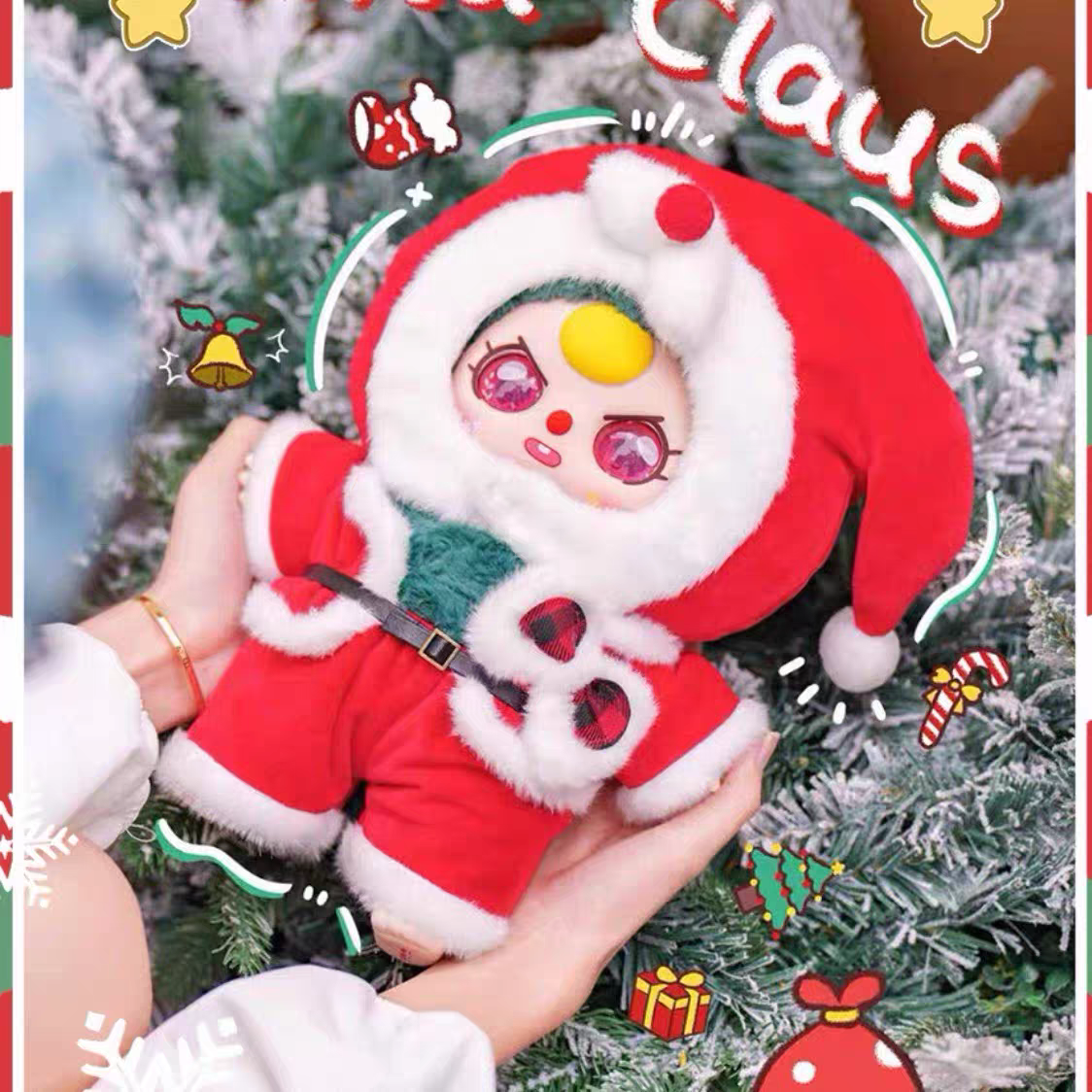 Baby Three Christmas Series 2 400% Oversized Fluffy Plush Blind Box PH10500
