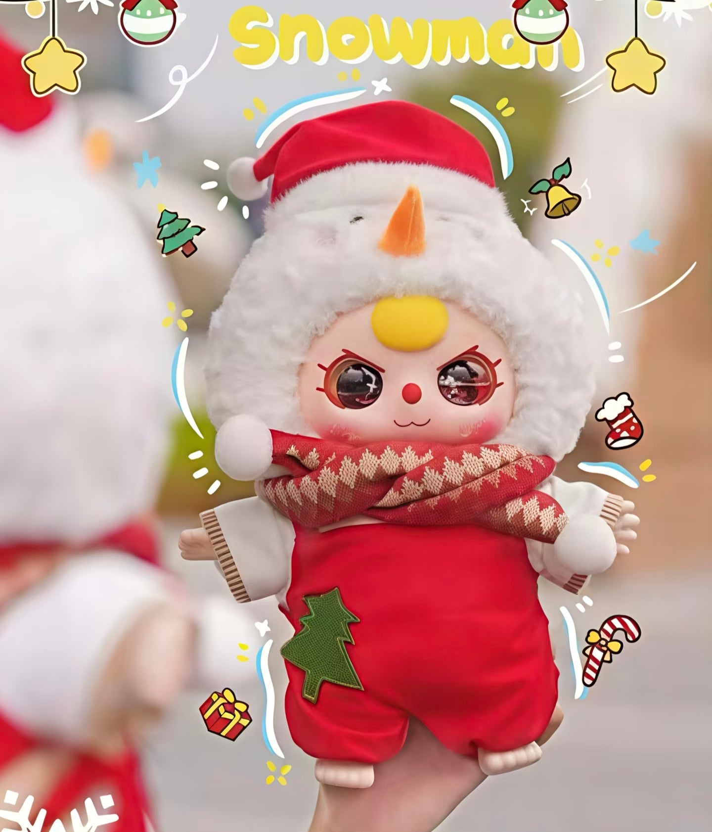 Baby Three Christmas Series 2 400% Oversized Fluffy Plush Blind Box PH10500