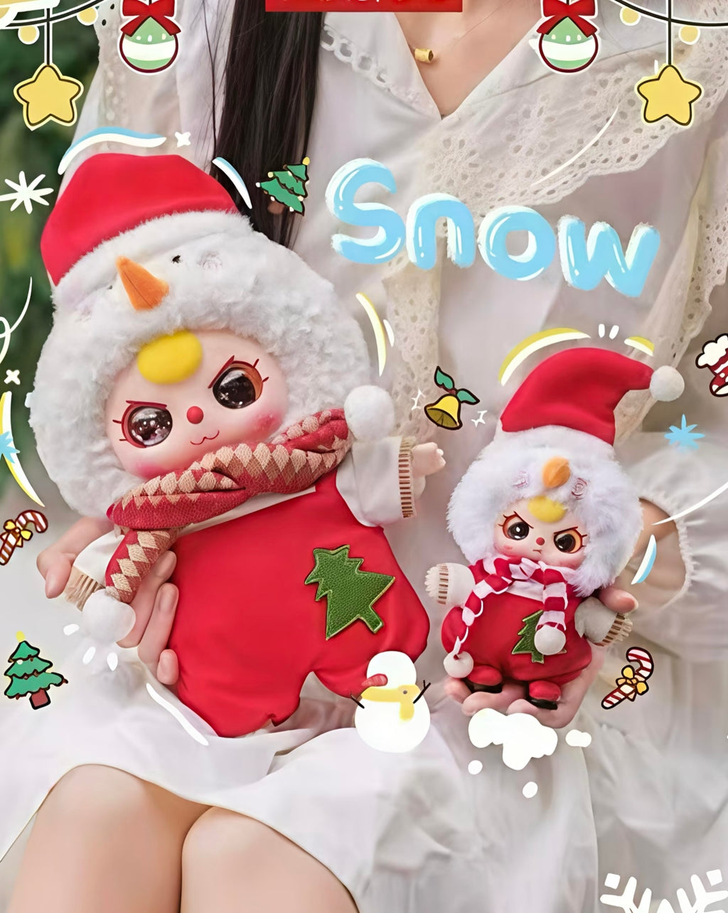 Baby Three Christmas Series 2 400% Oversized Fluffy Plush Blind Box PH10500
